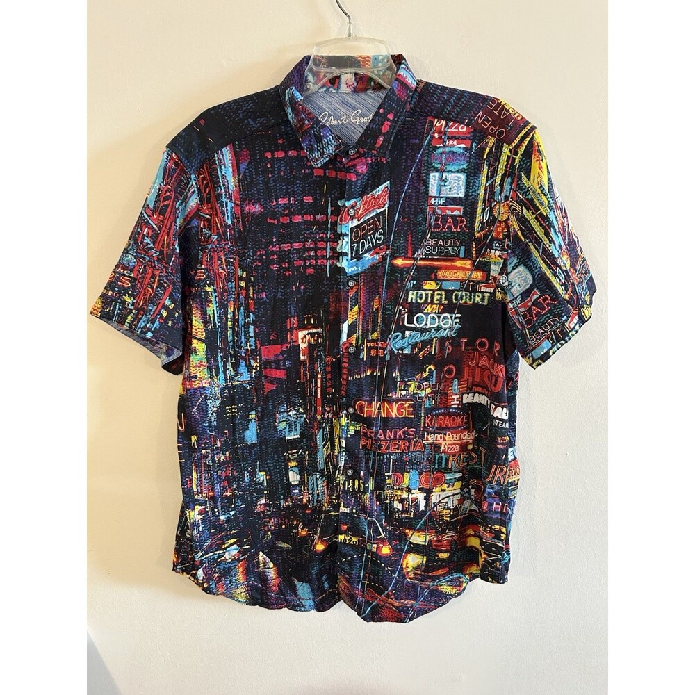 Robert Graham Hustle N Bustle Classic Fit Short Sleeve Size 2XL - Picture 2 of 9